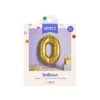 34" Number 0 Foil Balloon - Spritz™: Gold Birthday Decoration, Solid Pattern, All Ages