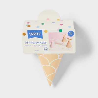 Mermaid Party Hats 10ct - Spritz™ 4 Mermaid Party Hats 10ct - Spritz™ - Image 2