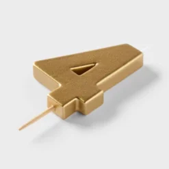 Number 4 Gold Candle - Spritz™ -Bakerross Store GUEST 0cc71da1 6a50 4e7e 8769 ddf83eee188c