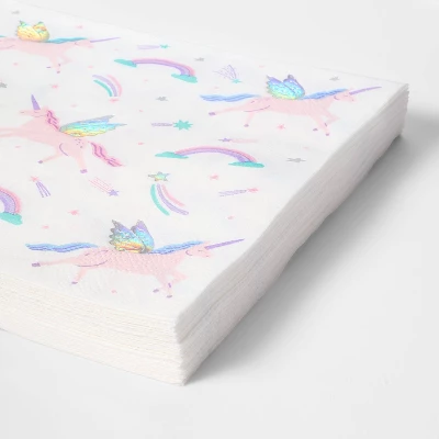 30ct Unicorn Lunch Napkins - Spritz™ 4 30ct Unicorn Lunch Napkins - Spritz™ - Image 2