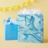 Marble Pattern Medium Blue XL Gift Bag - Spritz™ -Bakerross Store GUEST 17a0ac17 496c 4129 b710 a49619491d90