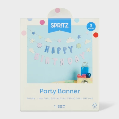 Groovy Retro Happy Birthday Banner - Spritz™ 5 Groovy Retro Happy Birthday Banner - Spritz™ - Image 3