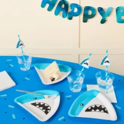 20ct Shark Paper Straws - Spritz™