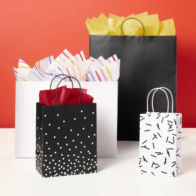 Black Jumbo Gift Bag - Spritz™ 3 Black Jumbo Gift Bag - Spritz™