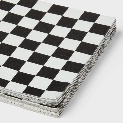 Checkered Print Lunch Napkin 30ct - Spritz™ 4 Checkered Print Lunch Napkin 30ct - Spritz™ - Image 2