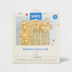 48ct Balloon Arch Garland Décor Kit With Backdrop Gold - Spritz™ -Bakerross Store GUEST 2e64ffe6 d7c9 4d1a 9211 ebbc463c7c5c