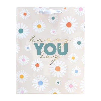 Large Cub Adult Birthday Bag - Spritz™: Multicolored Floral Botanical Gift Bag, 12.75" X 10" X 5" 3 Large Cub Adult Birthday Bag - Spritz™: Multicolored Floral Botanical Gift Bag, 12.75" X 10" X 5"