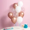 20ct 12" Metallic Balloon Rose Gold And White - Spritz™ -Bakerross Store GUEST 35ea4ee2 f7ac 4a99 91cb 3b3944203420