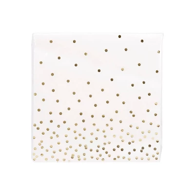 30ct Disposable Lunch Napkins With Foil Gold - Spritz™ 5 30ct Disposable Lunch Napkins With Foil Gold - Spritz™ - Image 3