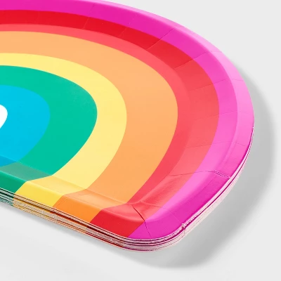 10ct Rainbow Shaped Snack Plates - Spritz™ 4 10ct Rainbow Shaped Snack Plates - Spritz™ - Image 2