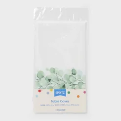 Botanical Print Rectangular Table Cover - Spritz™ -Bakerross Store GUEST 46e53456 9199 462f 9d25 d0d63932277b
