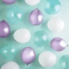 20ct Purple Chrome And White Balloon Pack - Spritz™
