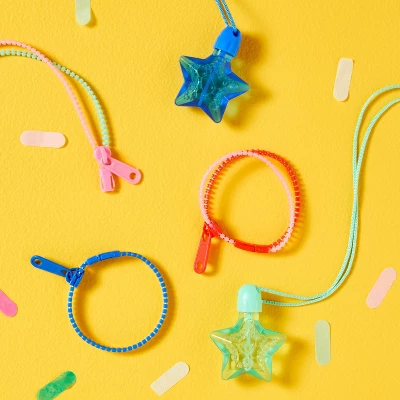6ct Zipper Bracelets - Spritz™: Multi-Colored Party Favors, Ages 3+, Polyoxymethylene, All Occasions, No Choking Hazard 3 6ct Zipper Bracelets - Spritz™: Multi-Colored Party Favors, Ages 3+, Polyoxymethylene, All Occasions, No Choking Hazard