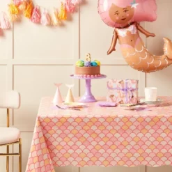 Mermaid Scales Printed Table Cover 1ct - Spritz™