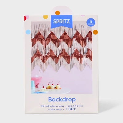 5ct Boho Décor Backdrop White/Rose/Gold - Spritz™ 4 5ct Boho Décor Backdrop White/Rose/Gold - Spritz™ - Image 2