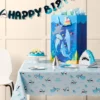 54"x84" Shark Printed Plastic Table Cover Blue - Spritz™ -Bakerross Store GUEST 5b7023d1 115a 46b4 b771 c208f4b83730