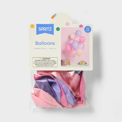 12ct Pink & Purple Balloon Pack - Spritz™ 4 12ct Pink & Purple Balloon Pack - Spritz™ - Image 3