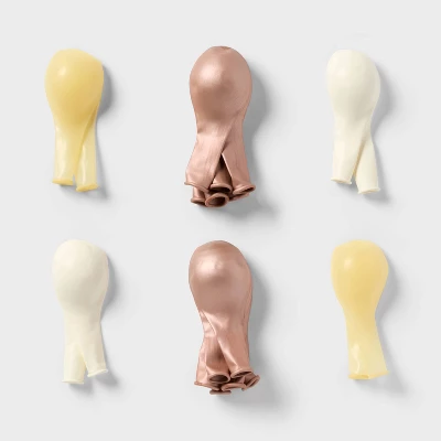 20ct 12" Metallic Balloon Rose Gold And White - Spritz™ 4 20ct 12" Metallic Balloon Rose Gold And White - Spritz™ - Image 2