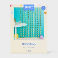 9ct Star Backdrop Party Decoration Gold - Spritz™ -Bakerross Store GUEST 707360ef efc1 45b0 a311 2616c20d011e