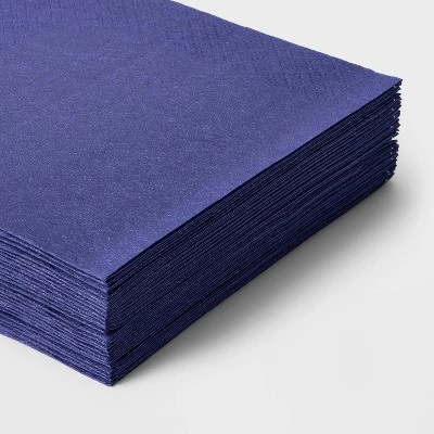 30ct Beverage Napkins Navy - Spritz™ 4 30ct Beverage Napkins Navy - Spritz™ - Image 2