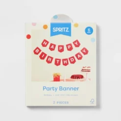 Red "Happy Birthday" Banner - Spritz™ -Bakerross Store GUEST 7f3b5c98 de1d 400c a8c1 199b6f8cb9df