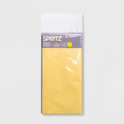 8ct Tissue Paper Yellow - Spritz™: Solid Pattern, All Occasions, Easter, 16.5" X 24", Gift Packaging Accessories 3 8ct Tissue Paper Yellow - Spritz™: Solid Pattern, All Occasions, Easter, 16.5" X 24", Gift Packaging Accessories