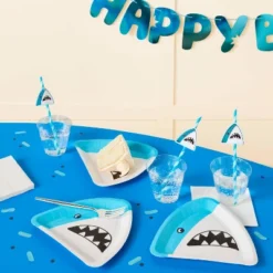 10ct Shark Snack Paper Plates - Spritz™