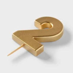 Number 2 Gold Candle - Spritz™ -Bakerross Store GUEST 94627699 a3c0 4825 9f5a 7c5427f3ff6c