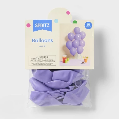 15ct Lavender Balloons - Spritz™ 5 15ct Lavender Balloons - Spritz™ - Image 3