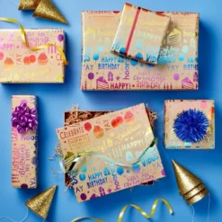 10ct 5" Glittered Party Hats Gold - Spritz™