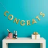 "Congrats" Party Banner Gold - Spritz™