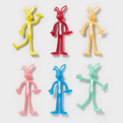 6ct Party Favor Bendy Animals - Spritz™: Multicolor Kids Toys For All Occasions, Ages 4+, PVC & Metal
