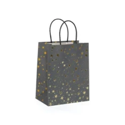 4pk Cub Gift Bags Foil Star Gold - Spritz™: Small Paper Gift Bags For All Occasions, -Bakerross Store GUEST af350021 4d18 4b09 a3cb 10ab26049151