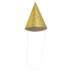 10ct 5" Glittered Party Hats Gold - Spritz™ -Bakerross Store GUEST c661c182 7a15 444f 90f4 1c5160361df3