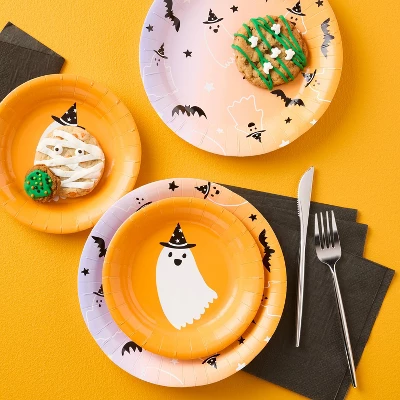 20ct Halloween Ghost Witch Snack Plate - Spritz™ 3 20ct Halloween Ghost Witch Snack Plate - Spritz™