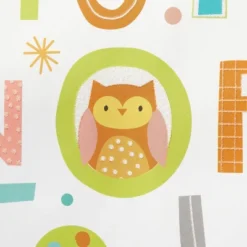 Large ABC's And Animals Baby Shower Gift Bag - Spritz™: Multicolor Paper, Typography Pattern, 15"x15"x8" -Bakerross Store GUEST ceae4f06 7a07 4a6f b4e1 fadce3eb32be