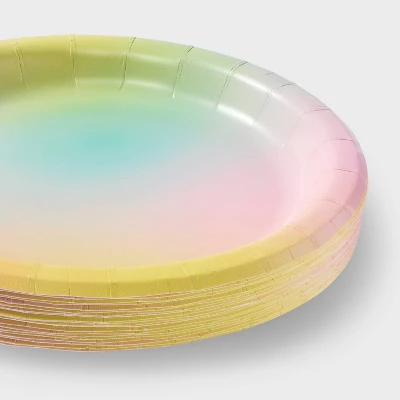 20ct Pastel Gradient Snack Plates - Spritz™ 4 20ct Pastel Gradient Snack Plates - Spritz™ - Image 2