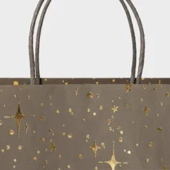 Gold Foil Dots And Stars Black Jumbo Gift Bag - Spritz™: Large Paper Bag For All Occasions, 19.25" X 16" X 6" -Bakerross Store GUEST e01e3c18 55f6 444c 9cff 20c631dad1ff