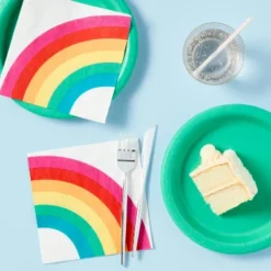 30ct Rainbow Lunch Napkins - Spritz™