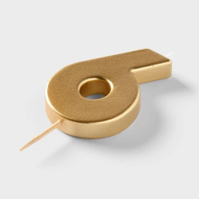 Number 6 Gold Candle - Spritz™ 5 Number 6 Gold Candle - Spritz™ - Image 3