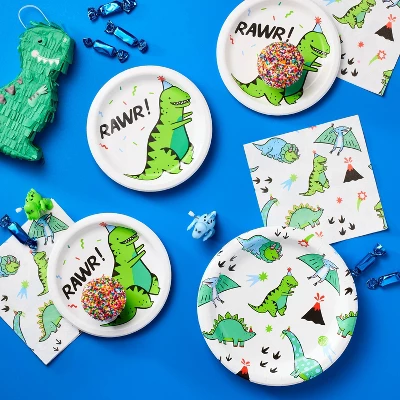 20ct Dinosaur Snack Plates - Spritz™ 3 20ct Dinosaur Snack Plates - Spritz™
