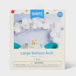 45ct Large Balloons Garland Arch With Confetti White - Spritz™ -Bakerross Store GUEST ea035c2d b6e0 4742 a0f9 cb14d028ae02