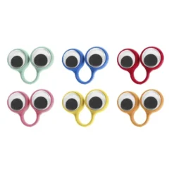 Finger Eyes 6ct - Spritz™: Multi-Colored Party Favor Toys, Ages 4+, Polypropylene, All Occasions